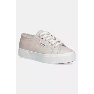 Superga tenisi PLATFORM LAME culoarea portocaliu, S6128SW imagine
