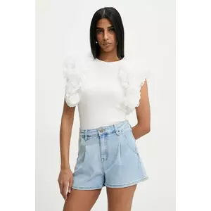 Answear Lab bluza culoarea alb, neted imagine