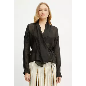 Forte Forte cămașă culoarea negru, relaxed, 13891 my shirt imagine