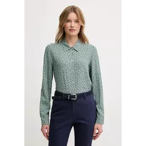 United Colors of Benetton cămașă culoarea verde, cu guler clasic, regular, 5T17DQ0AZ imagine