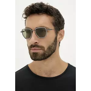 Zegna ochelari de soare culoarea argintiu, EZ0256_4909N imagine