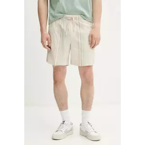 Tommy Jeans pantaloni scurți din bumbac culoarea bej, DM0DM21948 imagine