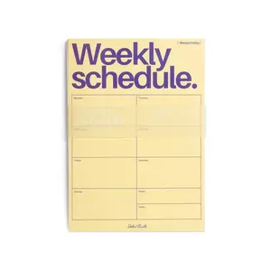 Helio Ferretti planificator saptamanal 21 x 29, 7 cm culoarea galben imagine
