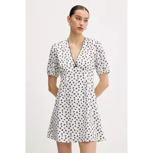 Tommy Jeans rochie culoarea bleumarin, mini, evazată, DW0DW20337 imagine