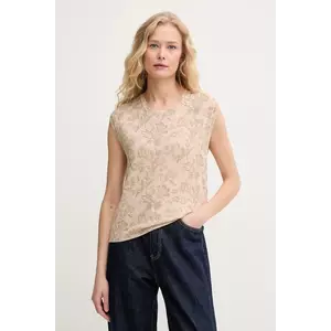 Hoss Intropia top culoarea bej, 6389953 imagine