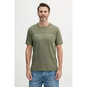 Marc O'Polo tricou din bumbac culoarea verde, cu imprimeu, 523201251052 imagine