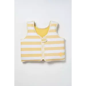 SunnyLife vestă de înot pentru copii Sammy the Seagull Mustard Stripe 3-6 years culoarea galben imagine