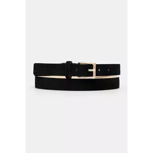 Answear Lab curea din piele intoarsa culoarea negru imagine