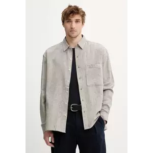 IRO cămașă de in culoarea bej, cu guler clasic, relaxed, MP18ARIC imagine