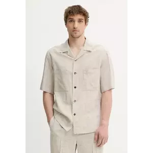 BARENA VENEZIA cămașă Camicia Mola culoarea bej, relaxed, CAU5073.4150 imagine