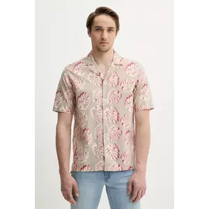 Marc O'Polo cămașă de in culoarea bej, regular, 524736941062 imagine