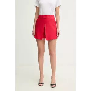 Simona Corsellini fustă pantaloni culoarea rosu, uni, high waist, P25CPPG002 imagine