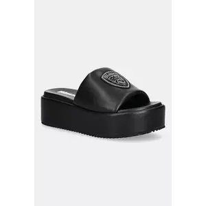 Blauer papuci OPAL culoarea negru, cu platforma, S5OPAL03 imagine