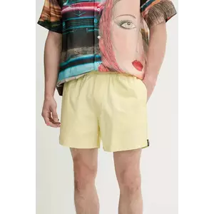 Sunnei pantaloni scurți culoarea galben, RTWXBOT020 imagine