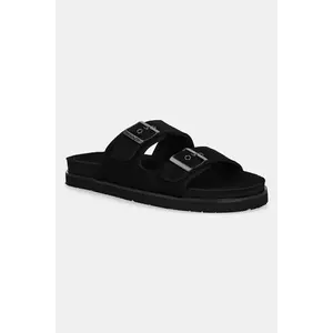 Gant papuci din piele Fairfo culoarea negru, 30631863.G00 imagine