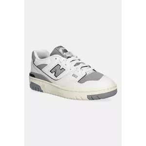 New Balance sneakers din piele 550 culoarea gri, GSB550LG imagine