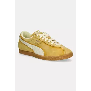Puma sneakers din piele intoarsă Brasil The NeverWorn V culoarea galben, 401643 imagine
