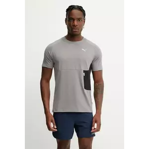 Puma tricou de antrenament culoarea gri, cu imprimeu, 629673 imagine