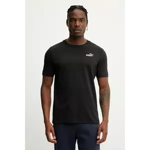 Puma tricou din bumbac culoarea negru, cu imprimeu, 684717 imagine