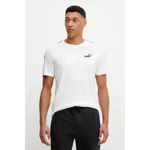 Puma tricou din bumbac culoarea alb, cu imprimeu, 684674 imagine