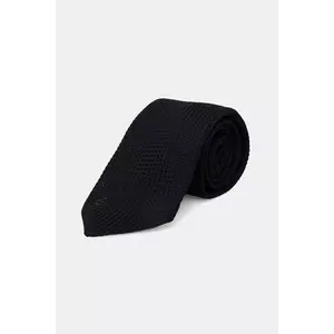 Eton cravata de mătase culoarea bleumarin, A00030963 imagine