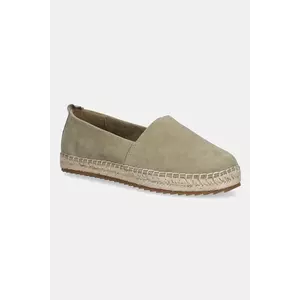 Marc O'Polo espadrile din nubuc GEM 6B culoarea verde, 50315613801305 imagine