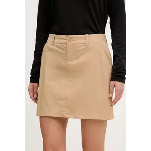 Columbia fustă sport Leslie Falls culoarea verde, mini, drept, 2140391 imagine