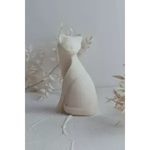 Temida lumânare decorativă Cat 215 g culoarea bej imagine