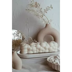 Temida lumânare decorativă Cloud 1060 g culoarea bej imagine