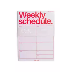 Helio Ferretti planificator saptamanal 21 x 29, 7 cm culoarea roz imagine
