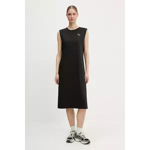 Puma rochie culoarea negru, mini, dreaptă, 685643 imagine