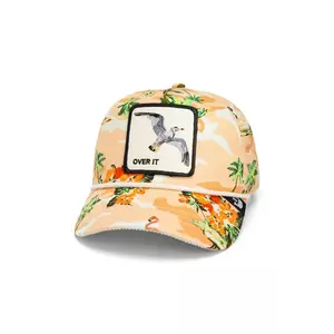 Goorin Bros șapcă Quittin Time culoarea portocaliu, cu imprimeu, 101-1912 imagine