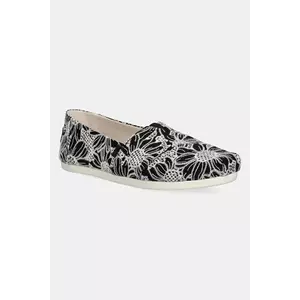Toms teniși OVERSIZED FLORAL EYELET culoarea negru, 10021888 imagine