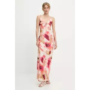 Answear Lab rochie culoarea roz, maxi, evazată imagine