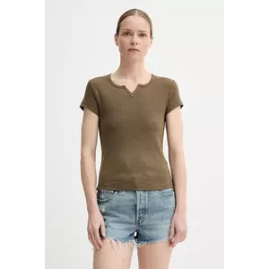 G-Star tricou din bumbac culoarea verde, D26075-D958 imagine