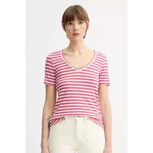 Marc O'Polo tricou din bumbac culoarea roz, 504219651293 imagine