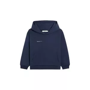 Pangaia bluză KIDS' 365 MIDWEIGHT HOODIE culoarea bleumarin, cu glugă, 10000428 imagine