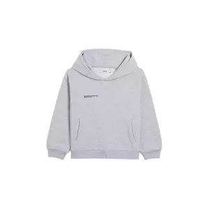 Pangaia bluză KIDS' 365 MIDWEIGHT HOODIE culoarea gri, cu glugă, 10000428 imagine