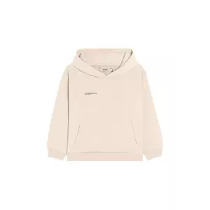 Pangaia bluză KIDS' 365 MIDWEIGHT HOODIE culoarea bej, cu glugă, 10000428 imagine