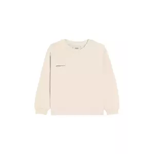 Pangaia bluză BABY 365 MIDWEIGHT SWEATSHIRT culoarea bej, uni, 10000655 imagine