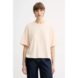 G-Star tricou din bumbac culoarea bej, D26134-336 imagine