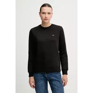 Tommy Jeans bluză culoarea negru, uni, DW0DW19959 imagine