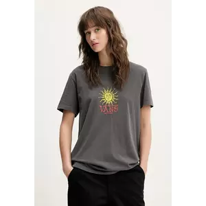 Vans tricou din bumbac culoarea gri, VN000NXA1O71 imagine
