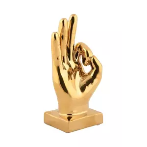 Present Time figurină decorativă Perfecto culoarea galben imagine