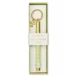 Designworks Ink breloc cu pix Stay Groovy culoarea verde imagine