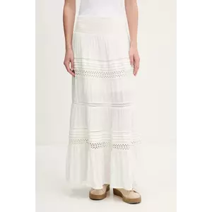 Tommy Hilfiger fustă culoarea bej, maxi, evazati, W7210351A-71D imagine