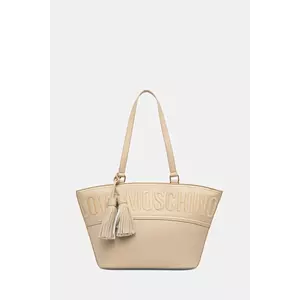 Love Moschino geantă culoarea bej, JC4285PP0MKJ0104 imagine