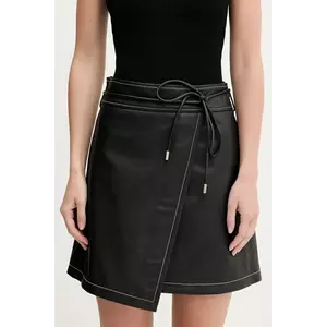 Superdry fustă de piele culoarea negru, mini, creion, W2R.286SL.P31161 imagine