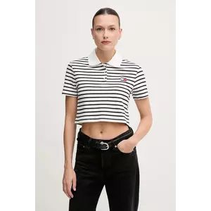 Tommy Jeans tricou polo culoarea alb, DW0DW21363 imagine