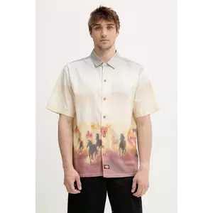 Dickies cămașă din bumbac culoarea gri, cu guler clasic, relaxed, DK0A8676K411 imagine